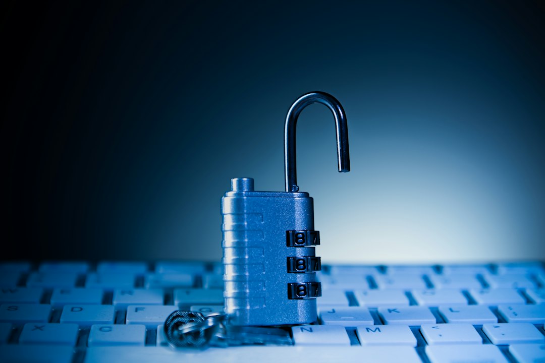 Padlock on a keyboard, representing the Allow log on locally user rights policy in Windows