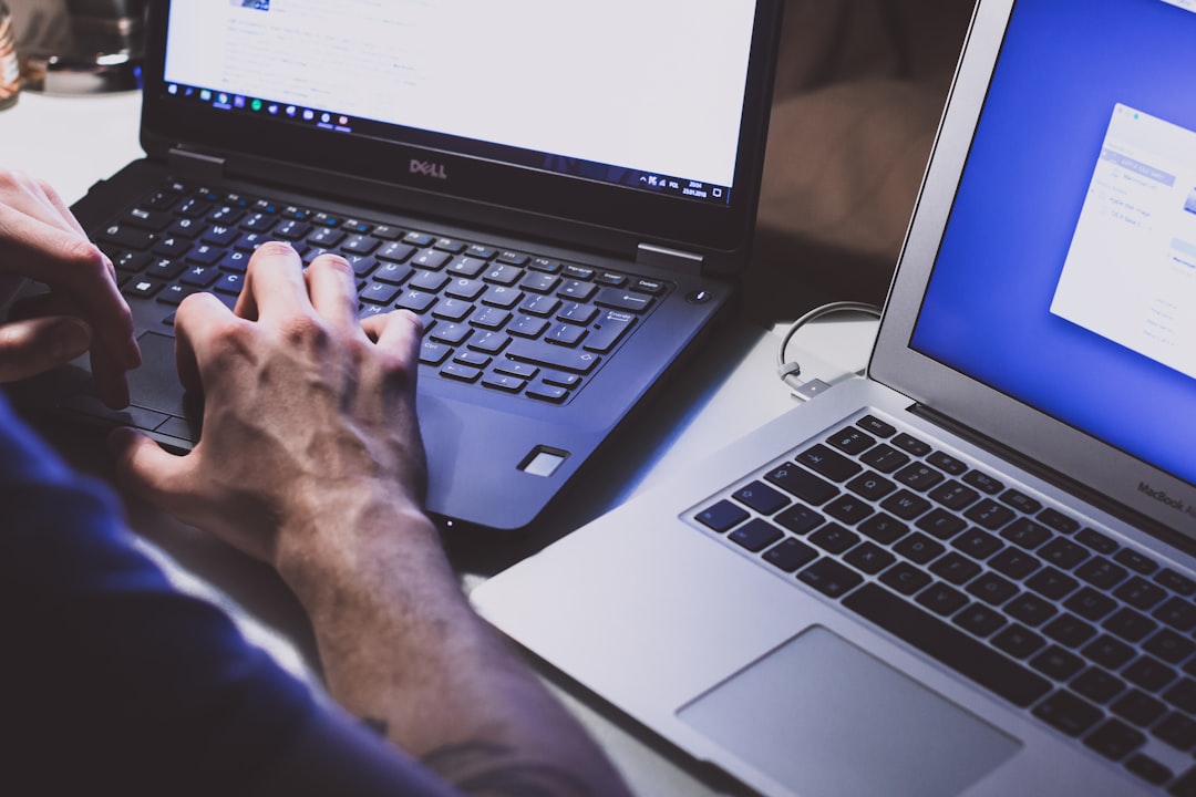 Person using a laptop, representing the Windows Network Diagnostics error that the Diagnostics Policy Service is not running