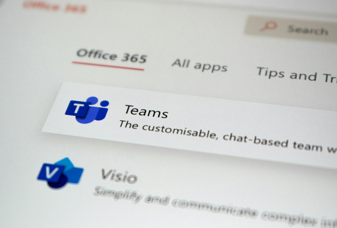 Close-up of a computer screen showing a work app, where an old Teams account can linger