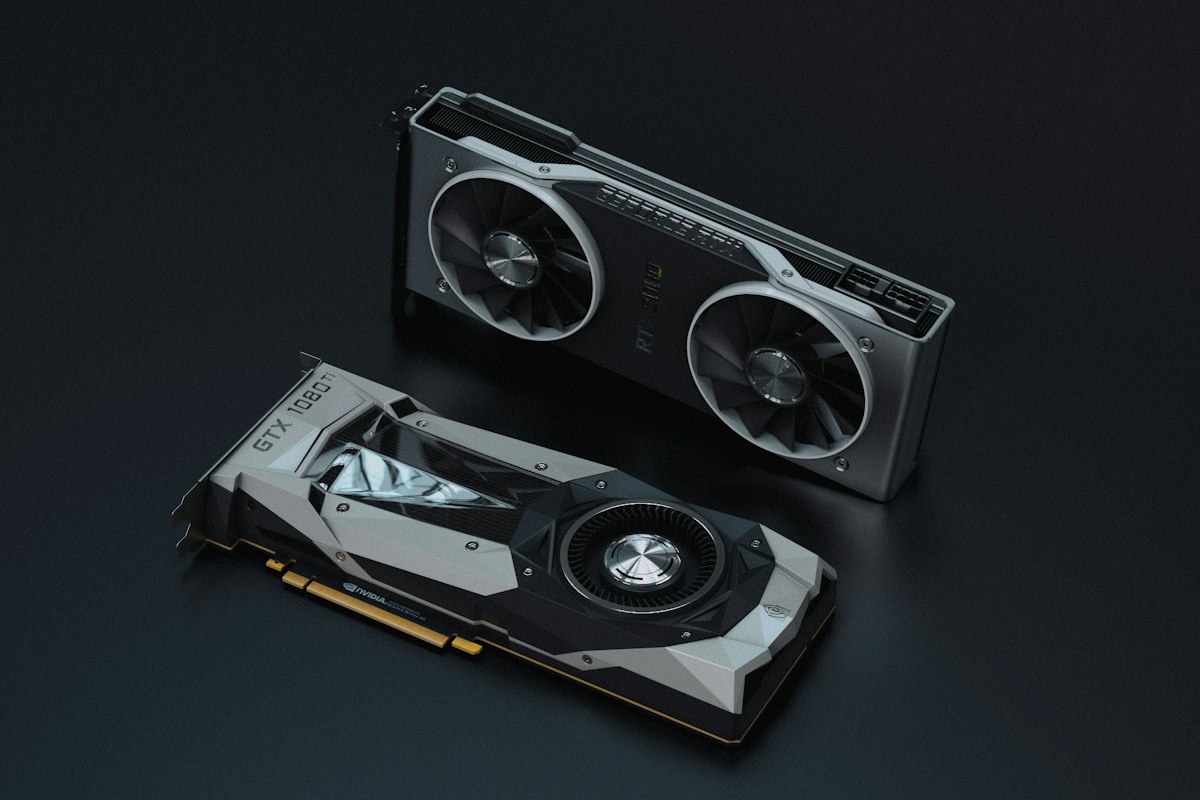 Two NVIDIA graphics cards side by side, whose classic Control Panel no longer ships with new GeForce drivers