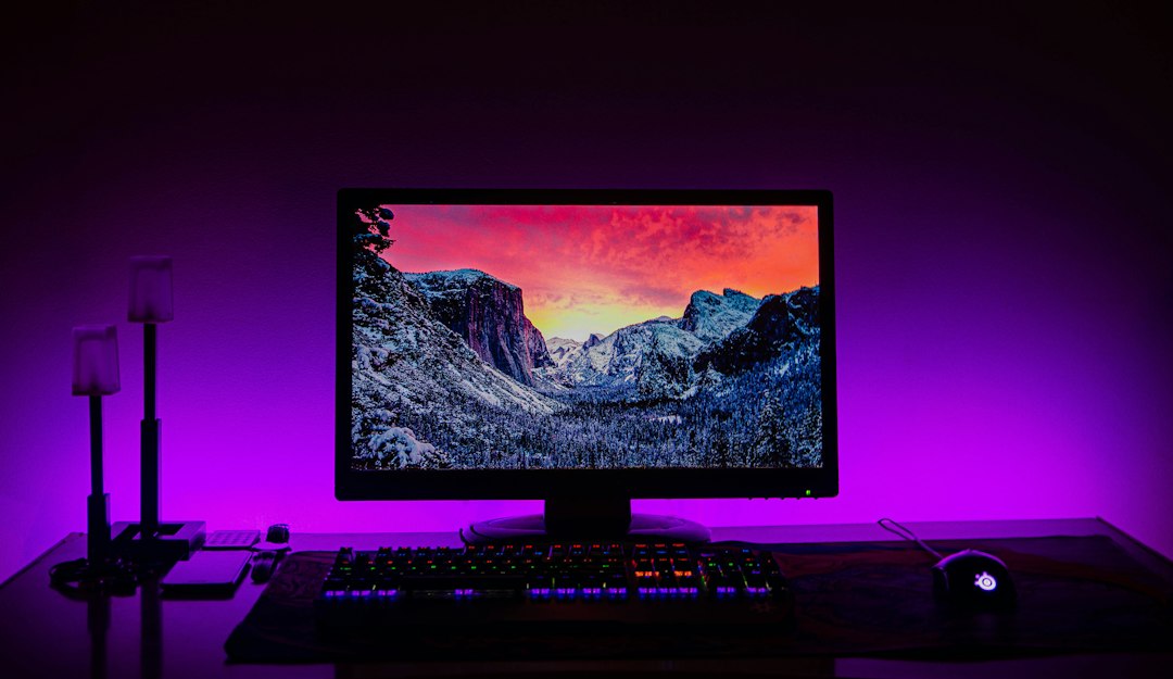 Close-up of a computer monitor, used to restore the default Desktop folder location in Windows