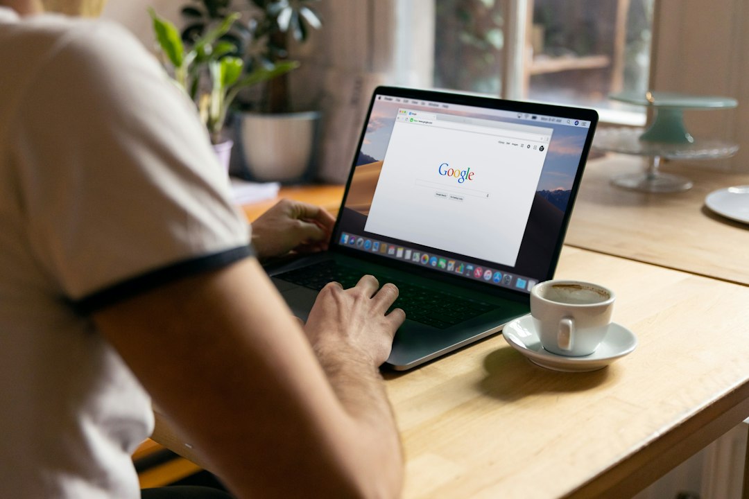 Browser open on a laptop, where Chrome or Edge can crash with the STATUS_BREAKPOINT error
