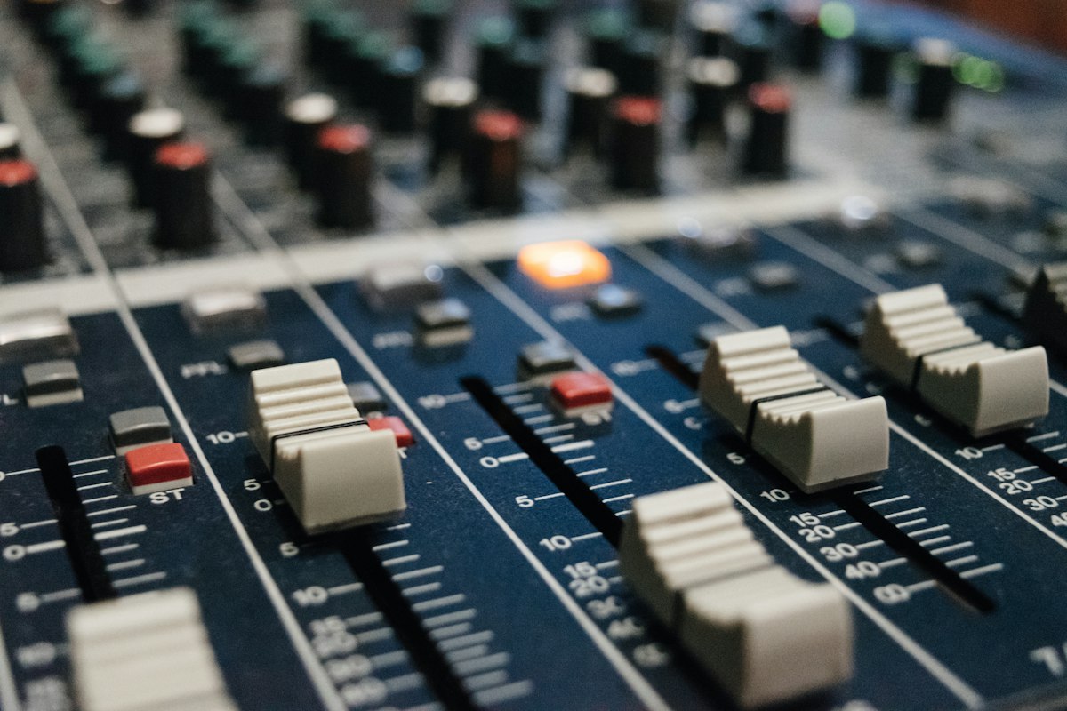 Audio mixing dials, like the recording level for Stereo Mix on the Recording tab of the Windows Sound control panel