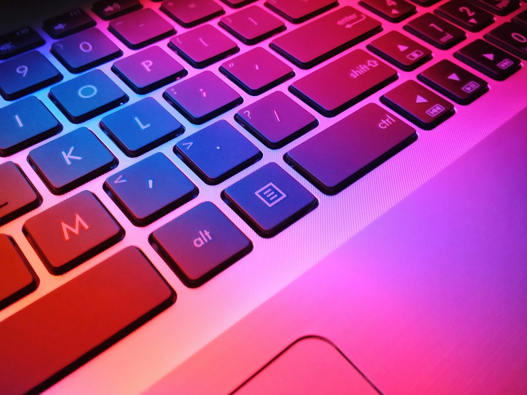 Close-up of a laptop keyboard, worth testing when the Ctrl, Alt or Delete key stops responding