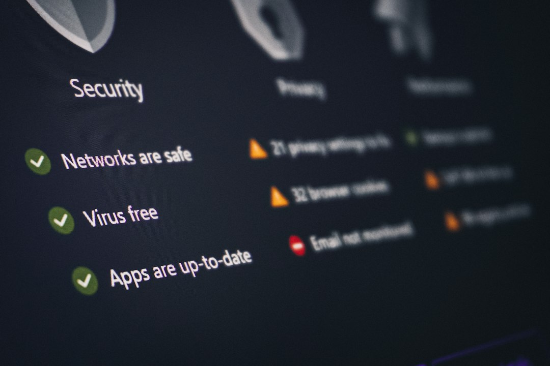 Security software open on a computer screen while disabling or removing a firewall block rule