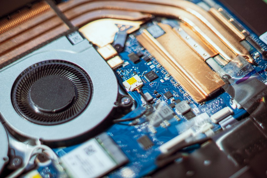 Computer cooling fan close-up, a sign of high CPU use from a Service Host netsvcs process